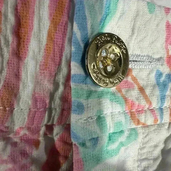 Lilly Pulitzer Walsh Shorts Getting Steamy Pink Orange Size 2 preppy outer banks - Picture 2 of 6